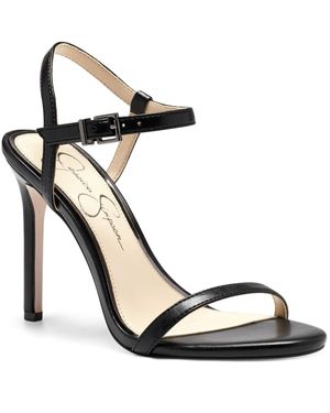 Jessica Simpson Jilni Adjustable Stiletto Heels - Black