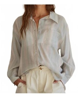 By Together Ida Button Down Shirt - Gray