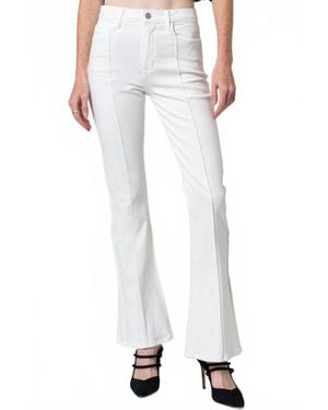 NOEND Lily Trumpet Flare Pants - White