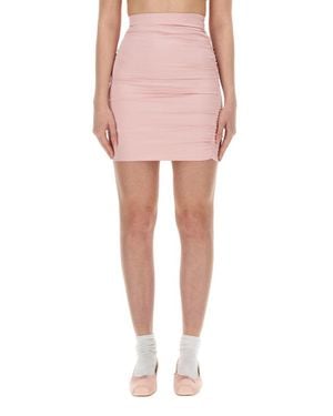 Fiorucci Slim Fit Mini Skirt - Pink