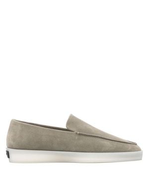 Fear Of God Sage Suede Loafers With Rubber Sole - Gray