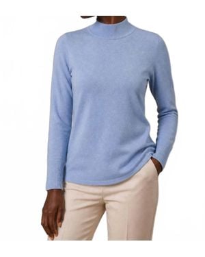 J'Envie/Eli Terri Mockneck Sweater - Blue