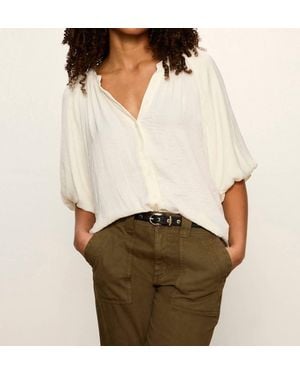 Sanctuary Plenty Of Love Bubble Blouse - White