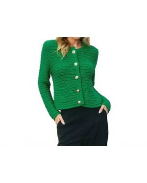 Dress Forum Knitted Crewneck Cardigan - Green