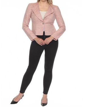 Joseph Ribkoff Long Sleeve Bouclé Blazer Jacket - Black