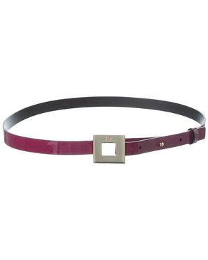 Roger Vivier Ceinture Patent Belt - Pink