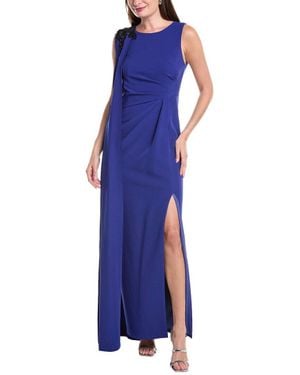 Marchesa Draped Gown - Blue