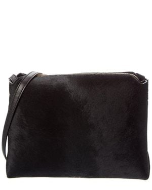 KHAITE Lina Haircalf Crossbody - Black