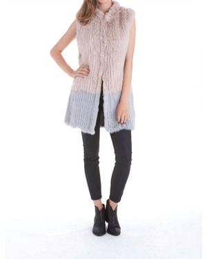 Love Token Alexa Fur Vest - Pink
