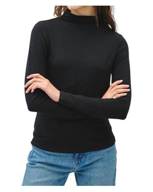 Be Cool Magic Turtleneck Top - Black