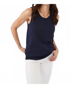 Fdj Scoop Neck Tank Top - Blue
