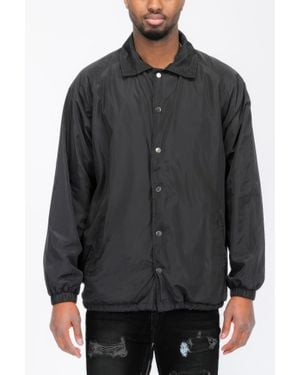TRUEDAMES Casual Windbreaker Coaches Jacket - Gray