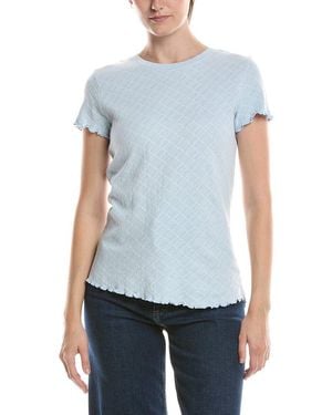 NIC+ZOE Lace Knit T Shirt - Blue