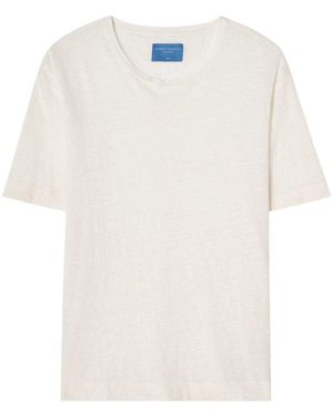 Robert Talbott Davis Linen Jersey T-Shirt - White