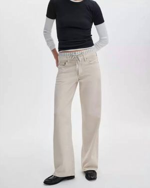 Rag & Bone Featherweight Saige Full Boxer Straight Jean - Multicolor