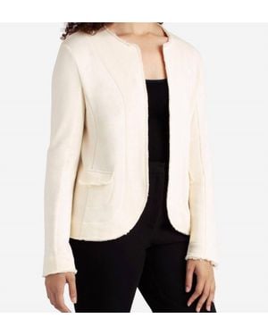 Danskin Frayed Edge Open Jacket - Black