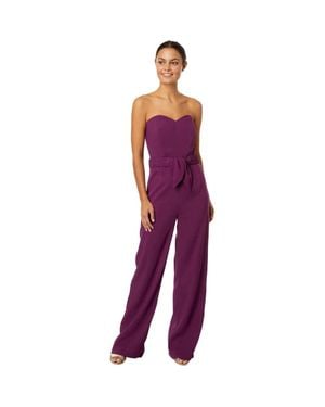 Lilly Pulitzer Rosalie Jumpsuit Amarena Cherry Strapless One Piece Gbo743 - Purple