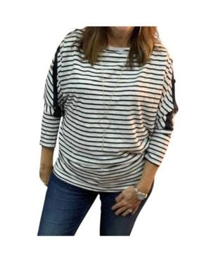 Umgee Stripe Top - Black