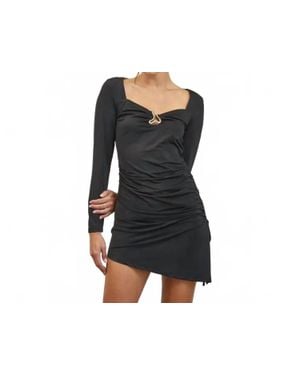 Edit by Nine Ruched Mini Dress - Black