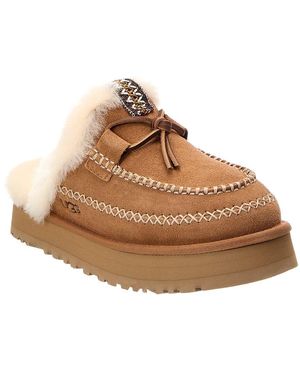 UGG W Disquette Alpine Suede Mule - Brown