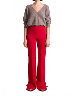 Apiece Apart Hana Pull On Full Flare Pants - Red