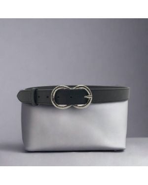 Berge' Double Ring Buckle Belt - Gray