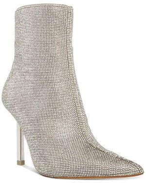 Steve Madden Elysia Boot Rhinestone Stiletto Heel Bootie Jobb1801 - Gray