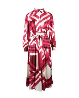 Think! Fuchsia Polyester Dress - Red