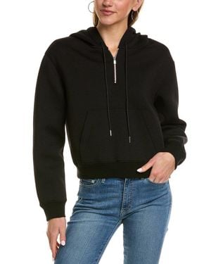 Theory Half Zip Hoodie - Black