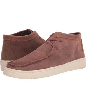 TOMS Travel Lite Moc 10020209 Suede Slip On Chukka Boots Gal435 - Black