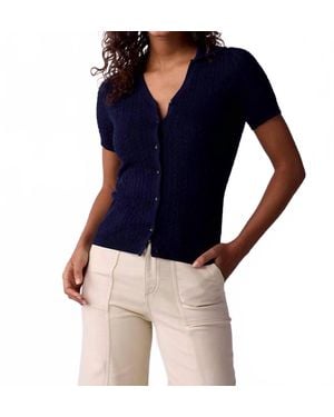 The Normal Brand Sutton Fine Gauge Top - Blue