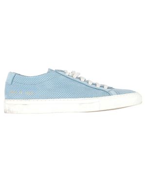 Common Projects By Perforated Achilles Sneakers - Blue