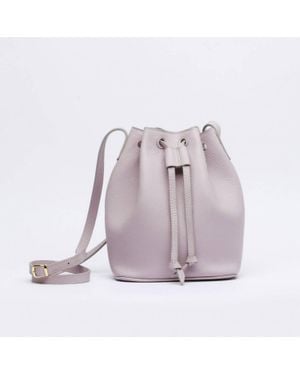 Mesh Madison Bucket Bag - Purple