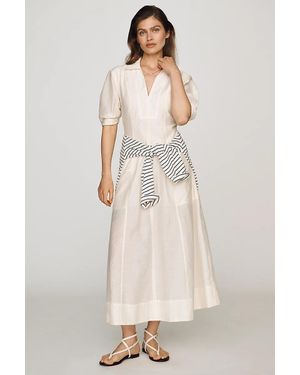 ALIGNE Tracy Sheer Midi Shirtdress - Natural