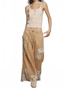 Pol What Am I To Do Pant - Natural