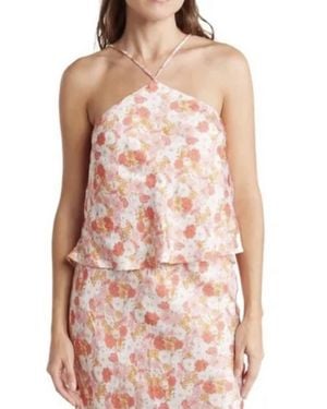 MON RENN Hillside Floral Top - Pink
