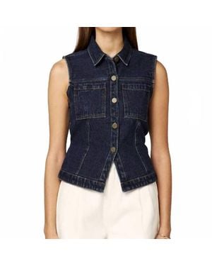 Cleobella Franka Vest - Blue