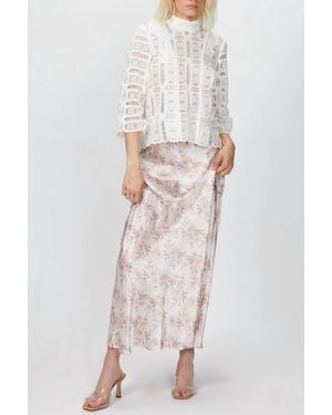 Smythe Scalloped Crochet Top - White