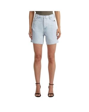 G-Star Jett High Waist Denim Shorts - Blue