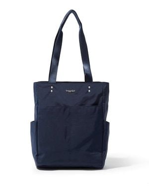 Baggallini Carryall Daily Shoulder Bag Tote With Crossbody Strap - Blue