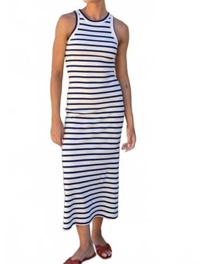 Emerson Fry Racerback Tank Maxi Dress - Blue