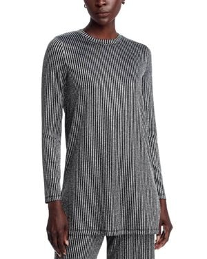 Johnny Was Jenna Metallic Tunic - Gray