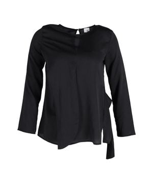 Iris & Ink Long Sleeve Blouse - Black