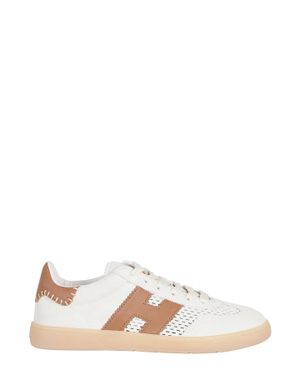 Hogan Cool Laced Perforated Leather Sneakers - Multicolor