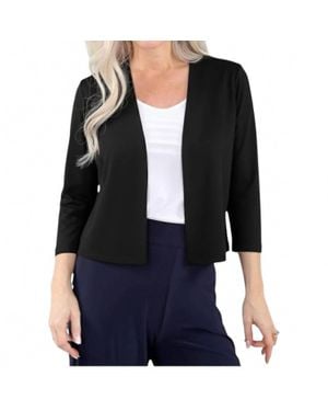 Michael Tyler Open Front Bolero - Black