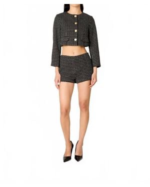 Nia Seren Cropped Jacket - Black