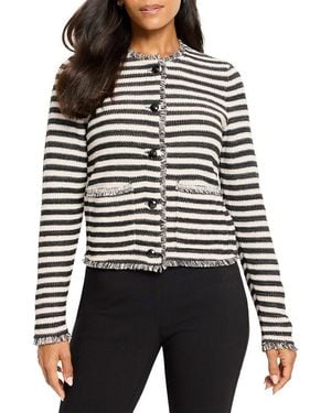 NIC+ZOE Nic+Zoe Fringe Mix Femme Jacket - Black
