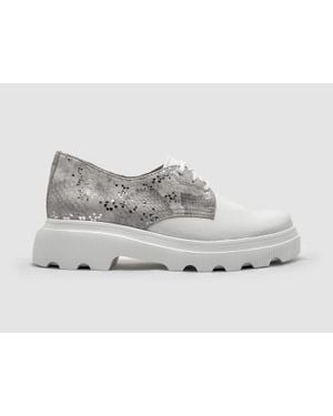 KCR Group Modern Low-Top Leather Shoes - Gray