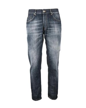 Dondup Midnight Sustainable Cotton-Blend Straight-Leg Jeans - Blue