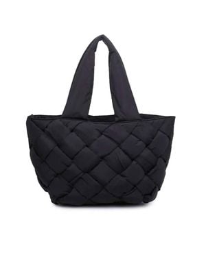 Sol And Selene Intuition East West Woven Nylon Tote - Black